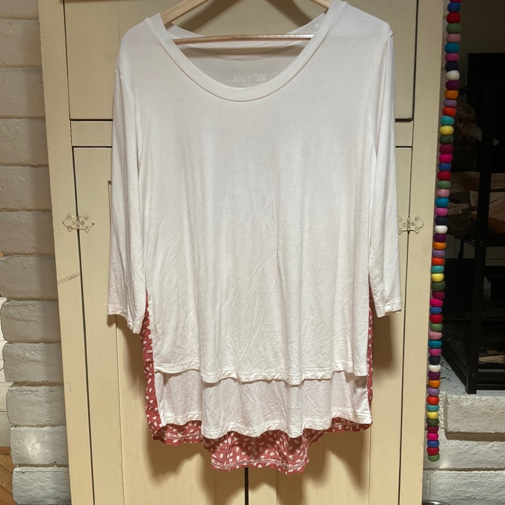 Latched Mama 3/4 Sleeve Nursing Top